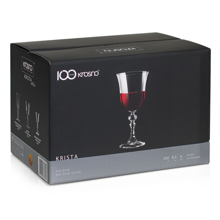 Kieliszki do wina czerwonego KROSNO KRISTA 220/250ml