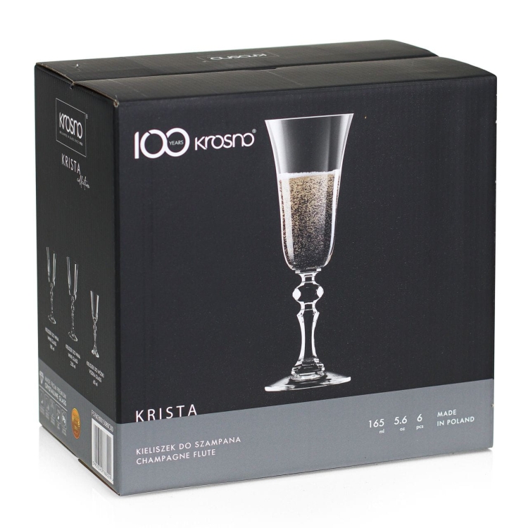 Kieliszki do szampana KROSNO Prestige KRISTA 150/165ml