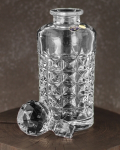 Kryształowy komplet do whisky BOHEMIA Diamond 6+1 w skrzynce z GRAWEREM