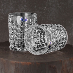 Kryształowy komplet do whisky BOHEMIA Diamond 6+1 w skrzynce z GRAWEREM