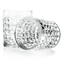 Kryształowe szklanki do whisky BOHEMIA Diamond 230ml w skrzynce z GRAWEREM