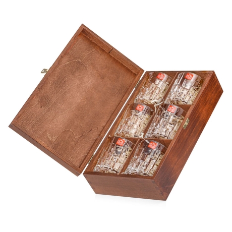 Przejdź do produktu Kryształowe szklanki do whisky RCR Etna 330ml w skrzynce z GRAWEREM