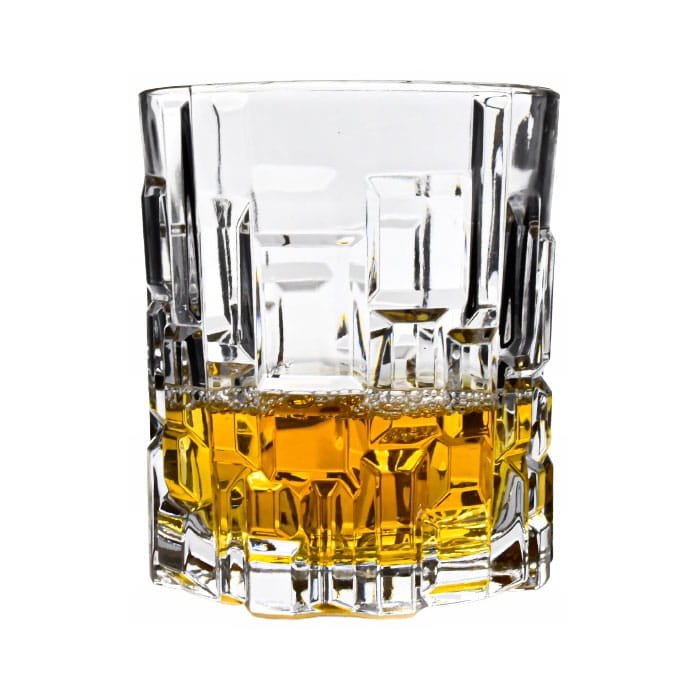 Kryształowe szklanki do whisky RCR Etna 330ml w skrzynce z GRAWEREM