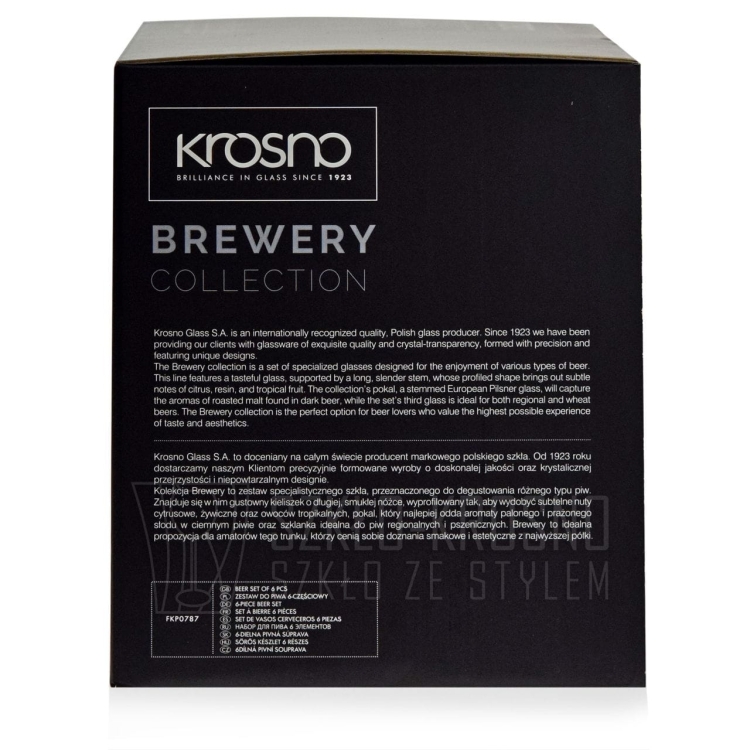 Zestaw szkła do różnego rodzaju piwa - KROSNO Piwa Konesera - Brewery