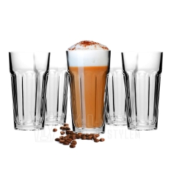 Komplet wysokich szklanek do kawy, latte 320 ml