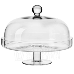 Patera z kloszem na tort ciasta KROSNO Elite ⌀ 28cm