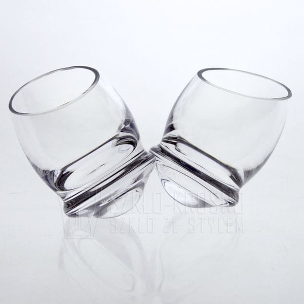 Kieliszki do wódki "bujające się" KROSNO Handmade ROLY-POLY 40ml