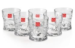 Kryształowe szklanki do whisky RCR SOUND FUNKY 320ml w skrzynce z GRAWEREM