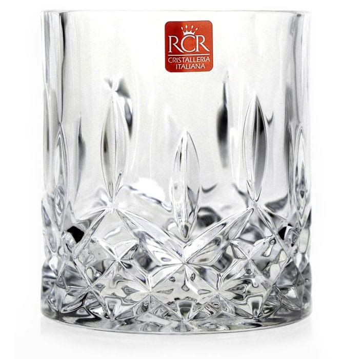 Kryształowe szklanki do whisky RCR OPERA 300ml w skrzynce z GRAWEREM