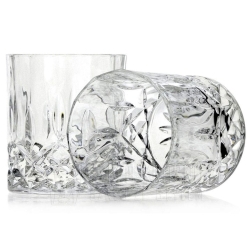 Kryształowe szklanki do whisky RCR OPERA 300ml w skrzynce z GRAWEREM