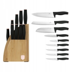 Berlinger Haus komplet noże w stojaku Black Rose 10el BH-2760