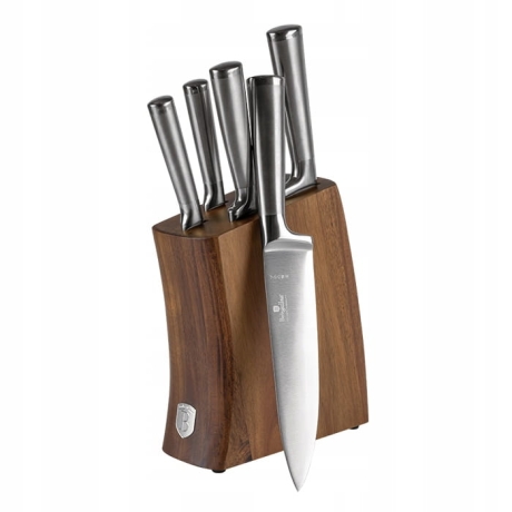 Przejdź do produktu BerlingerHaus komplet noże stojak bambusowy prezent Antracit BH-3124