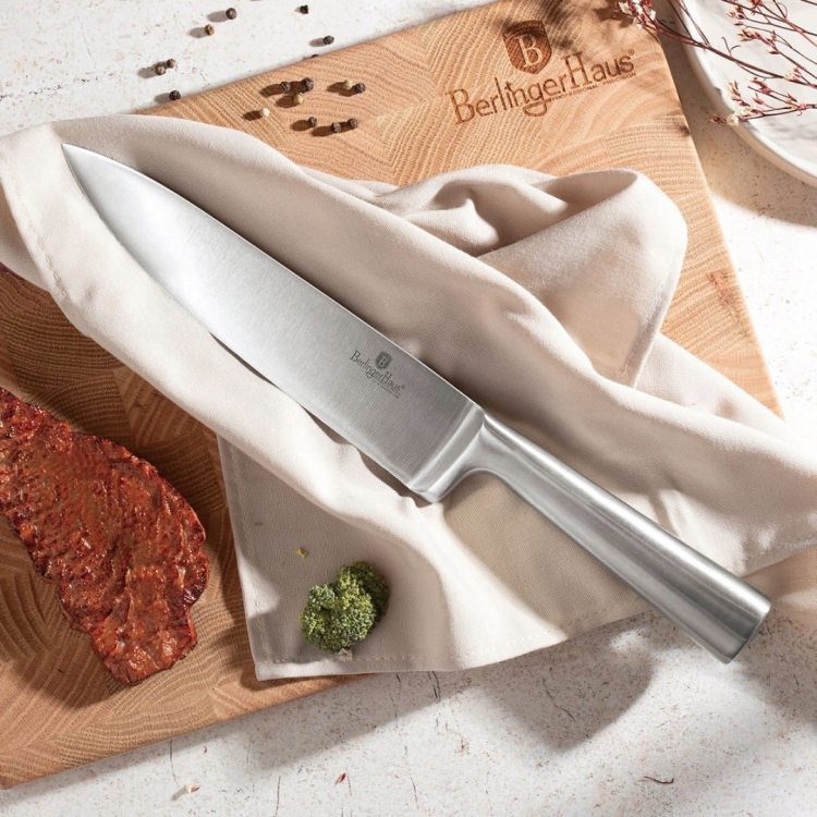 BerlingerHaus komplet noże stojak bambusowy prezent Antracit BH-3124