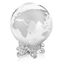 Duża szklana skarbonka KULA "Globus"