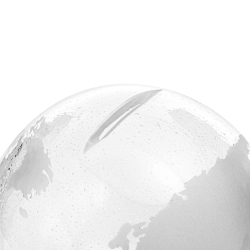 Duża szklana skarbonka KULA "Globus"