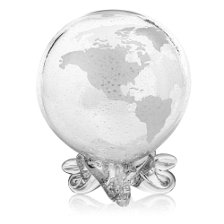 Duża szklana skarbonka KULA "Globus"