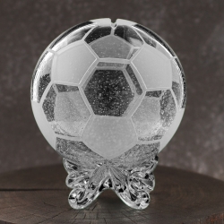 Duża szklana skarbonka KULA "Piłka nożna" V1
