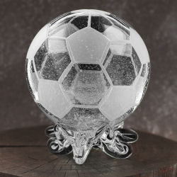 Duża szklana skarbonka KULA "Piłka nożna" V1