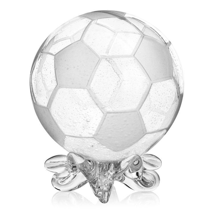 Duża szklana skarbonka KULA "Piłka nożna" V1