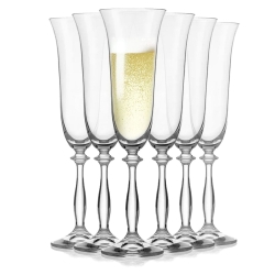 Kieliszki do szampana prosecco BOHEMIA Angela 190ml 6szt