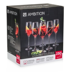 Kieliszki do szampana AMBITION Sparkle 230ml 6szt