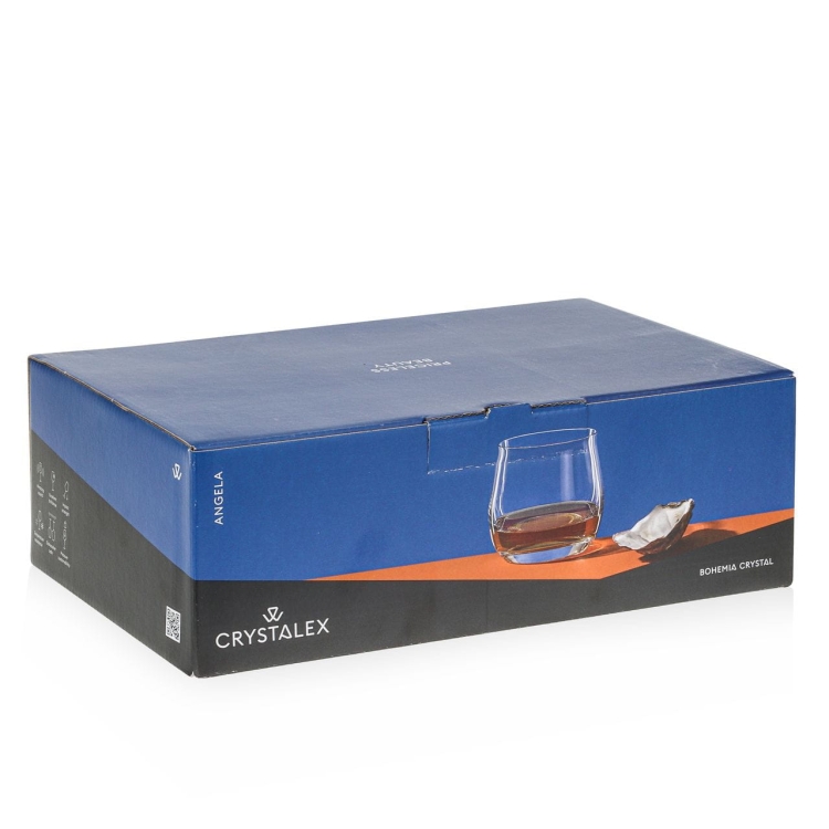 Szklanki niskie do whisky brandy Bohemia Angela 290ml 6szt