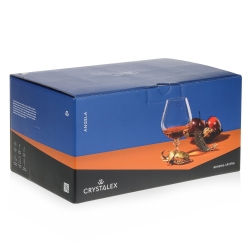 Kieliszki do koniaku brandy BOHEMIA Angela 400ml 6szt