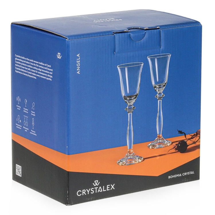 Kieliszki do likieru wódki BOHEMIA Angela 60ml 6szt