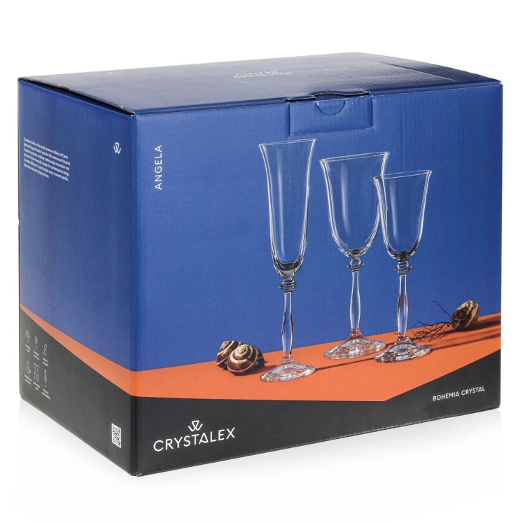 Kieliszki do wina białego BOHEMIA Angela 250ml 6szt