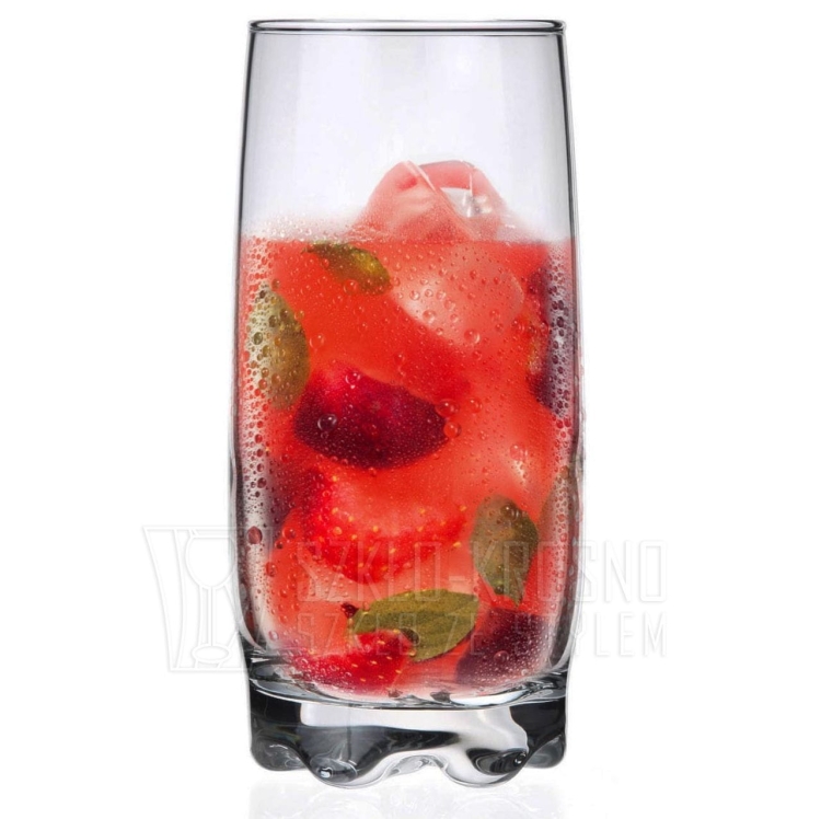 Szklanki wysokie long drink do drinków soku wody napojów 350ml 6szt.