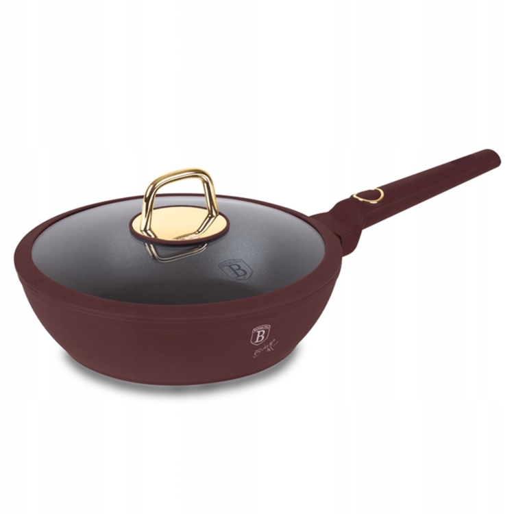 Patelnia tradycyjna z pokrywką Berlinger Haus Leonardo 24cm BH-8032