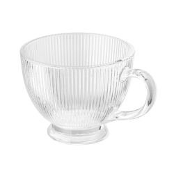 Kubki filiżanki szklane duże na stopce Altom Design Selena 430 ml 6szt