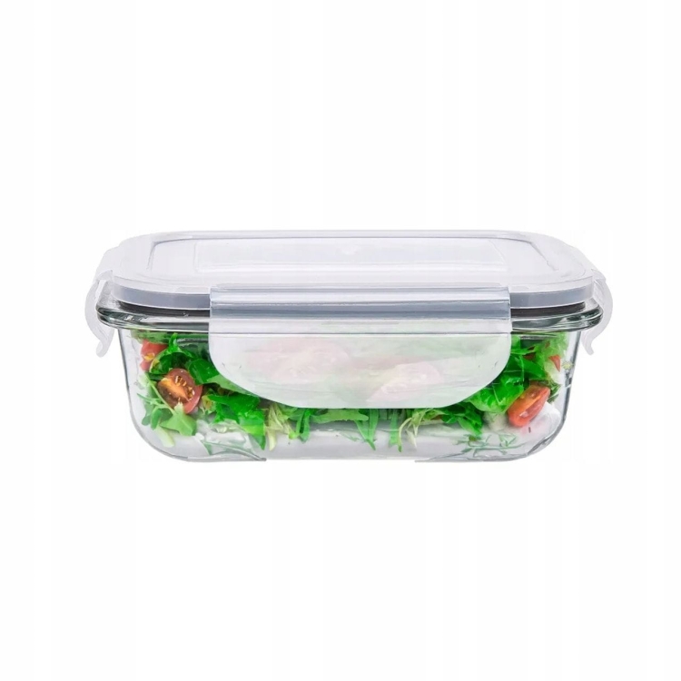 Pojemnik szklany na żywność PROSTOKĄTNY LUNCHBOX Altom Design FRESH 0,37L