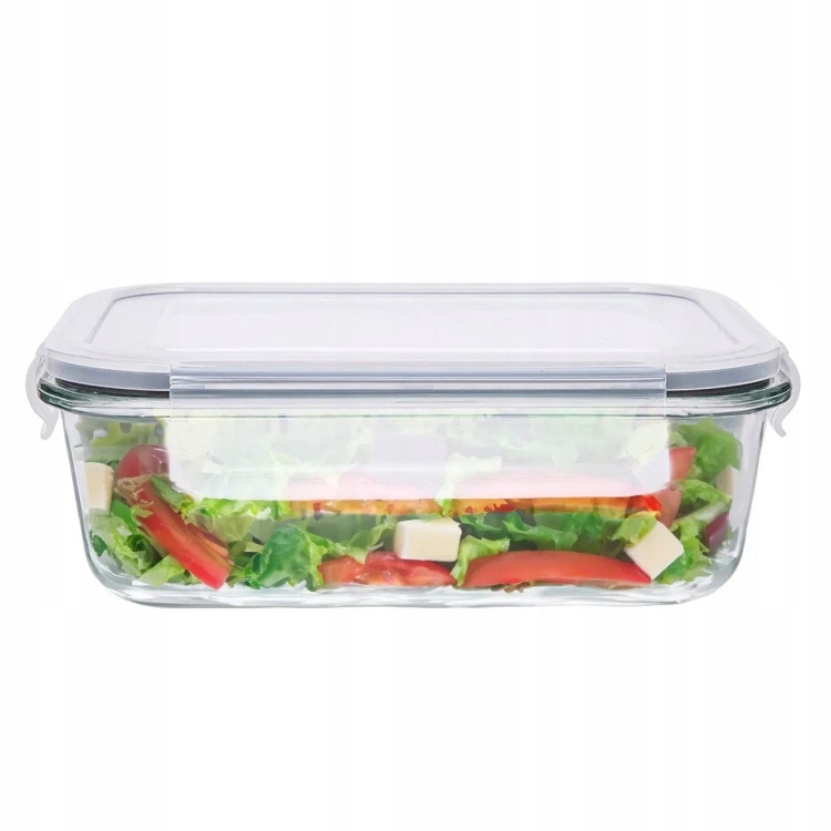 Pojemnik szklany na żywność PROSTOKĄTNY LUNCHBOX Altom Design FRESH 0,65L