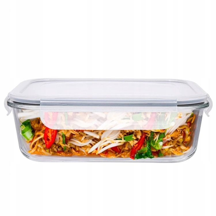 Pojemnik szklany na żywność PROSTOKĄTNY LUNCHBOX Altom Design FRESH 1,0L