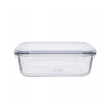 Przejdź do produktu Pojemnik szklany na żywność PROSTOKĄTNY LUNCHBOX Altom Design FRESH 0,65L