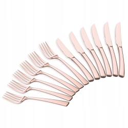 Zestaw Sztućce do steków dla 6 osób Berlinger Haus Rose gold BH-3088
