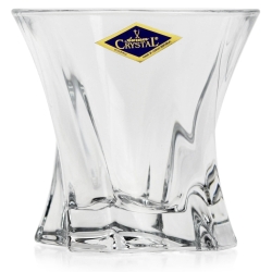 Kryształowe szklanki do whisky Bohemia Cooper 320ml w skrzynce z GRAWEREM