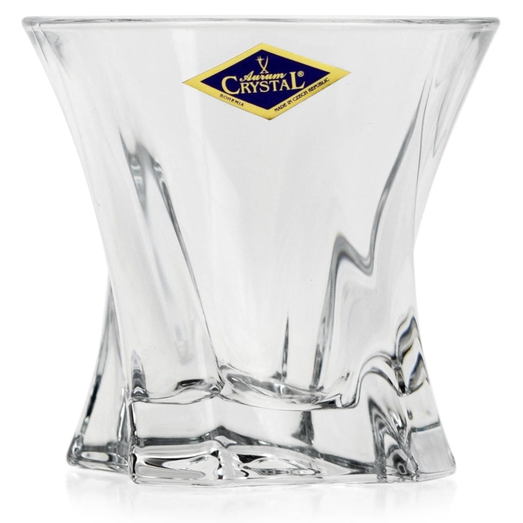Kryształowe szklanki do whisky Bohemia Cooper 320ml w skrzynce z GRAWEREM