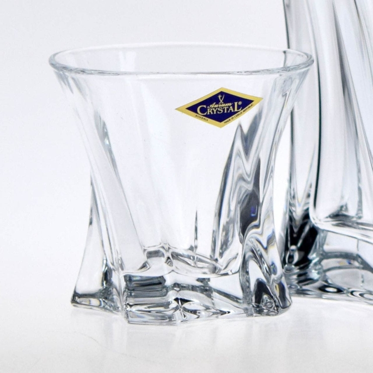 Kryształowe szklanki do whisky Bohemia Cooper 320ml w skrzynce z GRAWEREM