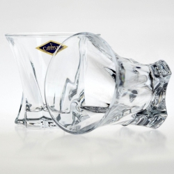 Kryształowe szklanki do whisky Bohemia Cooper 320ml w skrzynce z GRAWEREM