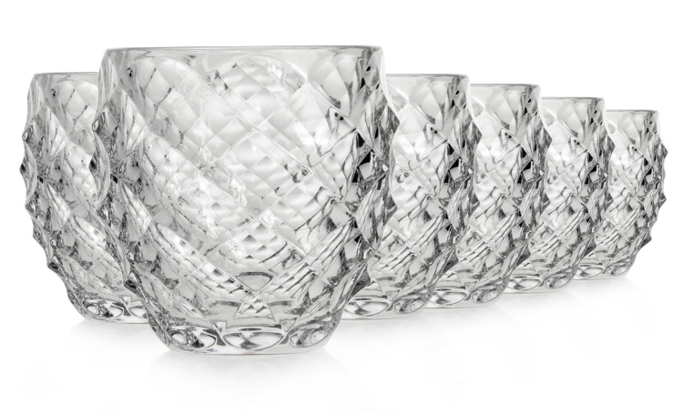 Kryształowe szklanki do whisky Bohemia Morris 340ml w skrzynce z GRAWEREM