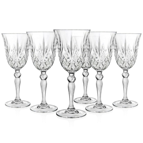 Przejdź do produktu Kryształowe kieliszki do wina RCR Melodia 210ml 