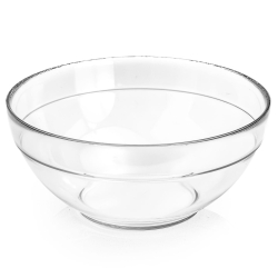 Duża szklana salaterka miska na sałatki owoce Trend Glass Klara 21,7cm