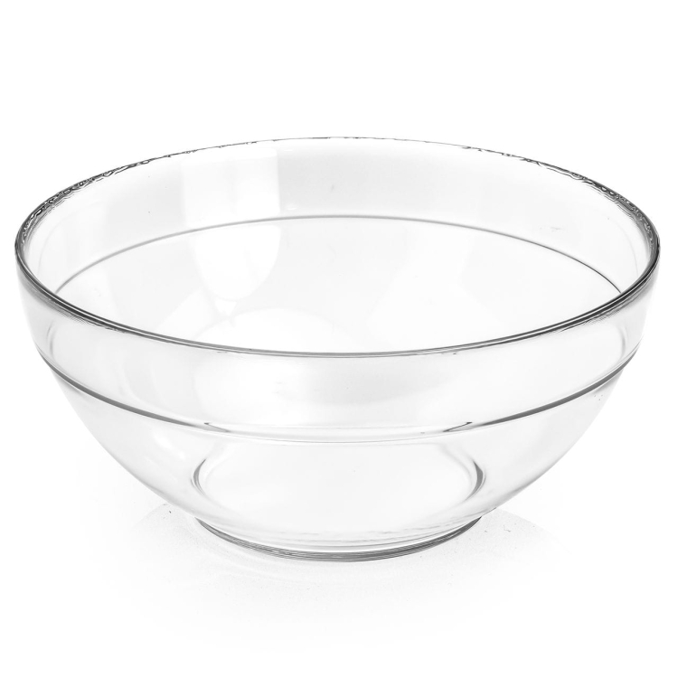 Duża szklana salaterka miska na sałatki owoce Trend Glass Klara 21,7cm