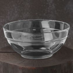 Duża szklana salaterka miska na sałatki owoce Trend Glass Klara 21,7cm