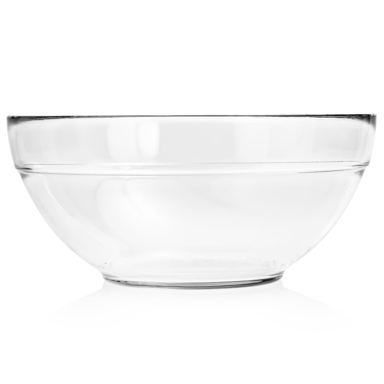 Duża szklana salaterka miska na sałatki owoce Trend Glass Klara 21,7cm