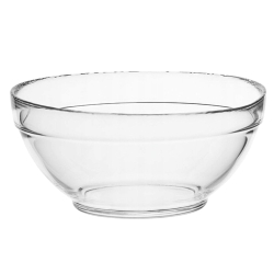 Duża szklana salaterka miska na sałatki owoce Trend Glass Klara 21,7cm