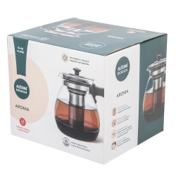 Dzbanek szklany z zaparzaczem na herbatę Altom Design AROMA 1,6L