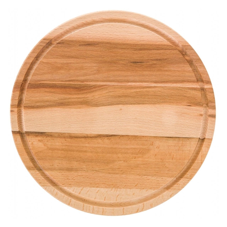 DOMOTTI WOODY Okrągła deska do krojenia drewniana 28cm